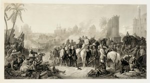 De bevrijding van Lucknow, en de triomfantelijke ontmoeting van Havelock, Outram en Sir Colin Campbell, 1862