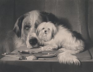 De Leeuw-Hond van Malta--De Laatste van Zijn Stam, 1844 door Thomas Landseer