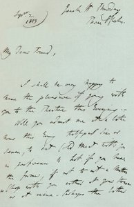 Een brief van Sir Thomas Lawrence