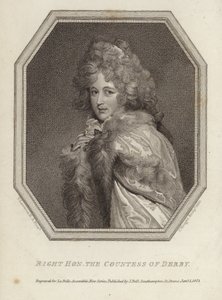 Rechtse Eerbare Gravin van Derby door Thomas Lawrence