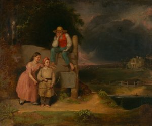 Kinderen in een storm