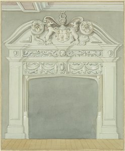Schouw in de panden naast de wachtpost, Wine Street door Thomas Leeson the Elder Rowbotham
