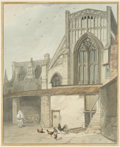 Einde van het noordelijke transept van St Mary Redcliffe door Thomas Leeson the Elder Rowbotham