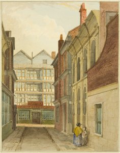 Mary-le-Port Straat gezien vanaf Kaasmarkt door Thomas Leeson the Elder Rowbotham