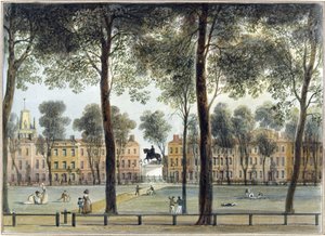 Queen Square, kijkend naar het zuidoosten