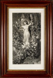 Flora (gravure) door Thomas Lewis Atkinson