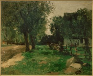 Dorpstraat door Thomas Ludwig Herbst