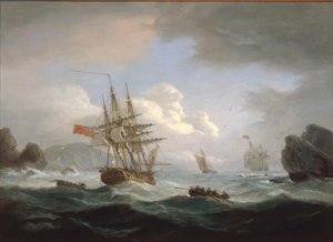 Plymouth Sound door Thomas Luny