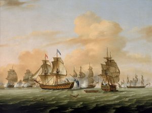 De Slag bij Lagos door Thomas Luny