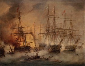 De Slag bij Navarino, 20 oktober 1827 door Thomas Luny