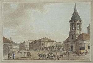 Liteyny Avenue in Sint-Petersburg, 1790 door Thomas Malton the Elder