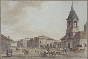 Liteyny Avenue in Sint-Petersburg, 1790 door Thomas Malton the Elder