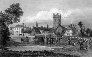 Easton, nabij Great Dunmow, Essex, gegraveerd door Henry Adlard, 1832