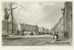 Hoofdstraat in Belfast door Thomas Mann Baynes