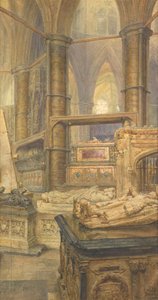 De graven van Hendrik III en koningin Eleanor, Westminster Abbey, 1904