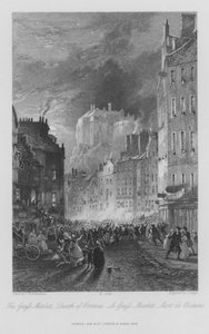 De Markt van de Graaf, Dood van Porteous (gravure)