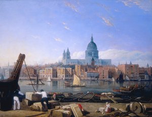 De stad vanaf Bankside