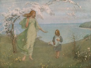 Een visioen van de lente, 1901, ca. 1930 door Thomas Millie Dow