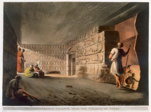 Ondergrondse kamer bij de piramides van Gizeh, 1802