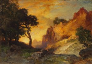 Een zijcanyon, Grand Canyon, Arizona, 1905 door Thomas Moran