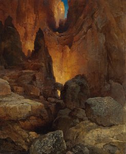 Een Zijcanyon, Grand Canyon van Arizona, 1915 door Thomas Moran