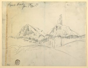 Tekening, Lizard Head, Colorado