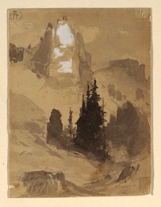 Tekening, Yellowstone, 1871