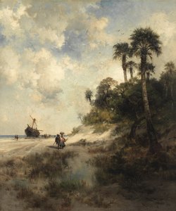 Fort George Island, Florida door Thomas Moran