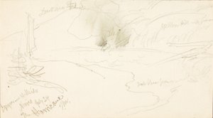Geiser in Hillside, Norris, de orkaan door Thomas Moran