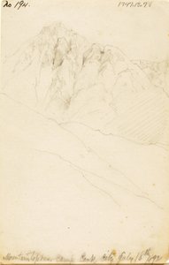 In het kamp aan de Soda Butte Creek, Cook City door Thomas Moran