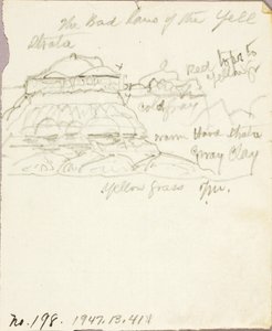 De woeste gronden van Yellowstone door Thomas Moran