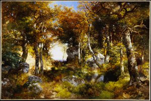 Het bosmeertje, 1909 door Thomas Moran