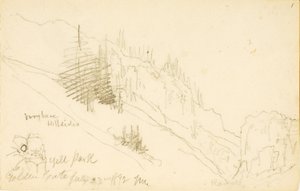 Yellowstone Park, Golden Gate door Thomas Moran
