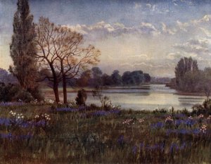 Kew Gardens: Uitzicht op de Theems door Thomas Mower Martin