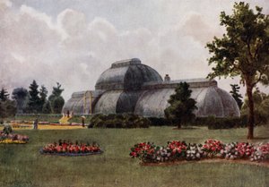 Kew Gardens: Het Palmhuis door Thomas Mower Martin