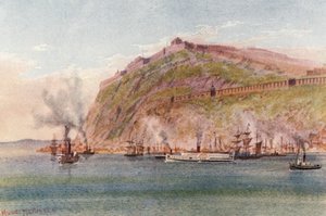 De Citadel, Quebee (kleurenlitho)