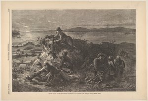 Een nachtverkenner in het zuidwesten - Verrassing van een buitenpost, en onderzoek van de rebellen, 4 april 1863