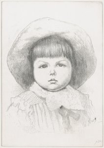 Portret van een kind Cyril Nast door Thomas Nast