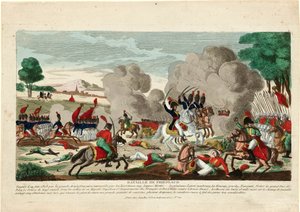 De slag bij Friedland. Een aanval van de Russische Leib Garde op 14 juni 1807 - Naudet, Thomas Charles door Thomas Naudet