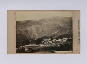 Grange Bridge, Borrowdale (zw/w foto) door Thomas Ogle