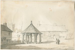 Abbots Bromley Tudor - Marktkruis en Huis