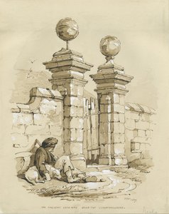 Colwich - Oude Poort bij Bank Top door Thomas Peploe Wood