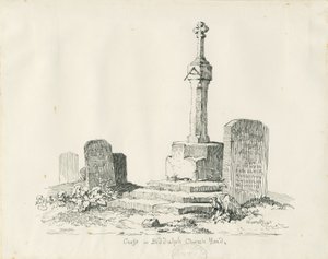 Kruis in Biddulph Kerkhof door Thomas Peploe Wood