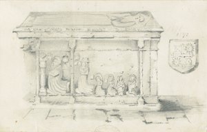 Eccleshall Kerk - Graf van Bisschop Bentham door Thomas Peploe Wood