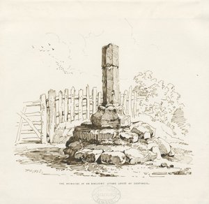 Moreton - Restanten van de Stenen Kruis bij Chatwell door Thomas Peploe Wood