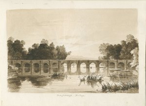 Shugborough Brug door Thomas Peploe Wood