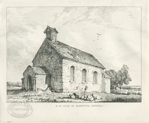 Stafford - Marston Kapel: pen en inkt tekening