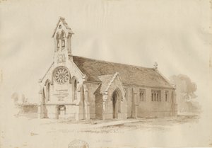 Stafford - Salt Chapel [St. James]: pen en was tekening, 1840