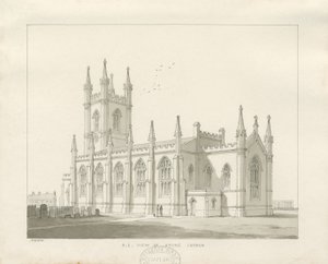 Stoke-upon-Trent Kerk [Nieuw] door Thomas Peploe Wood