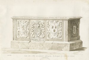 Graf in Biddulph Kerk - William Bowyer door Thomas Peploe Wood